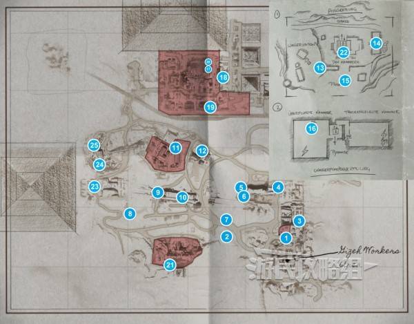 《夺宝奇兵古老之圈》吉萨全收集地图 吉萨地图点位一览