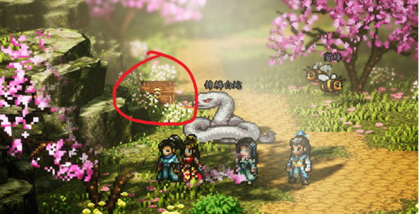 逸剑风云决落英林宝箱在哪 落英林宝箱位置介绍