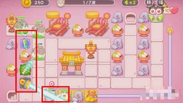 保卫萝卜4秋妃传13关攻略 秋妃传第13关图文通关步骤