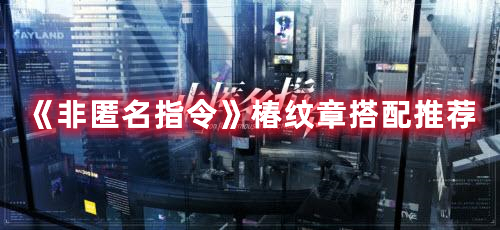 《非匿名指令》椿纹章搭配推荐