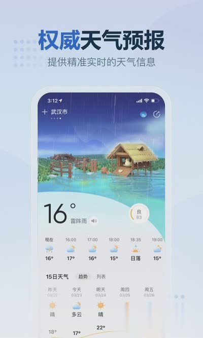 天气预报安卓版软件截图1