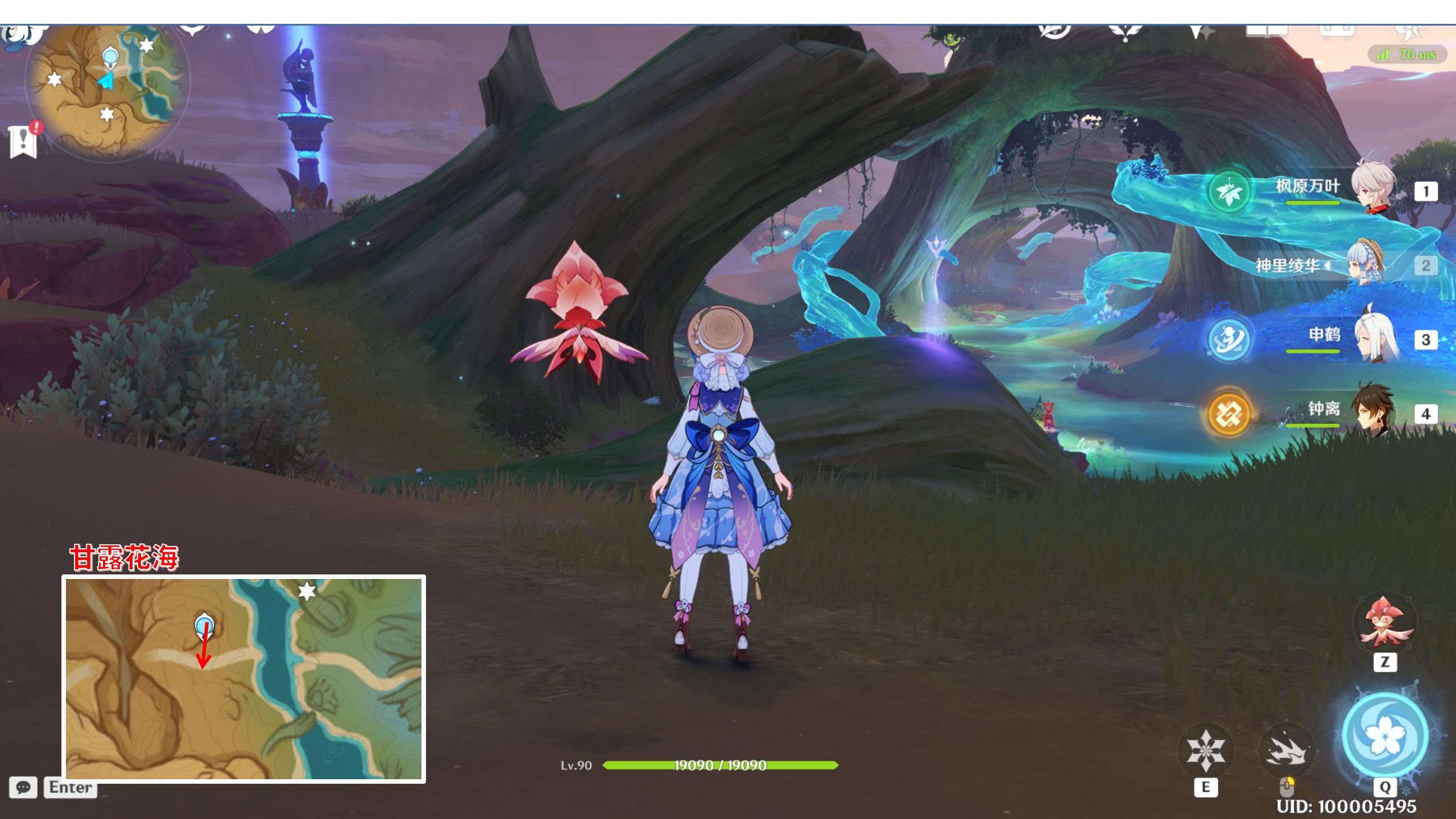 原神甘露滋养的归巢观景点位置介绍 原神甘露滋养的归巢观景点位置介绍