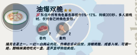 原神4.4版本新食谱有哪些 原神4.4版本新食谱有哪些