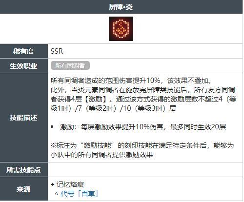 白荆回廊屏障炎技能怎么获得 白荆回廊屏障炎技能怎么获得
